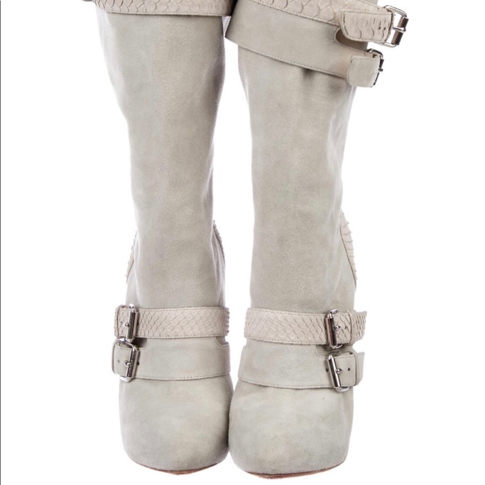 Python Trimmed Christian Louboutin Boot - image 3